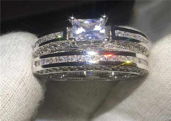 classical women white gold filled diamond ring set for lady bridal wedding engagement party finger rings jewelry gift size 5105933212, Slivery;golden
classical women white gold filled diamond ring set for lady bridal wedding engagement party finger rings jewelry gift size 5105933212, Slivery;golden