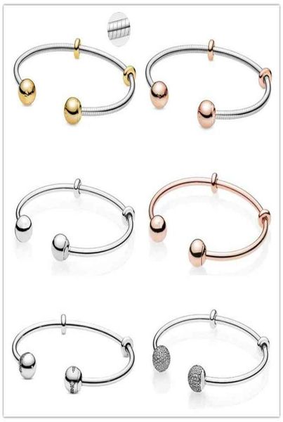 925 sterling silver rose gold moments snake chain style open bangle bracelet fit bead charm diy pandora jewelry9471820, Golden;silver
925 sterling silver rose gold moments snake chain style open bangle bracelet fit bead charm diy pandora jewelry9471820, Golden;silver