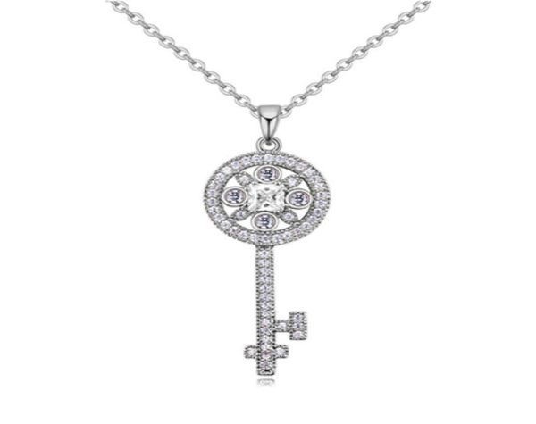 whole necklaces fashion women brand new zircon key pendant luxury elegant 18k gold plated necklaces jewlery ln0166031214, Silver
whole necklaces fashion women brand new zircon key pendant luxury elegant 18k gold plated necklaces jewlery ln0166031214, Silver