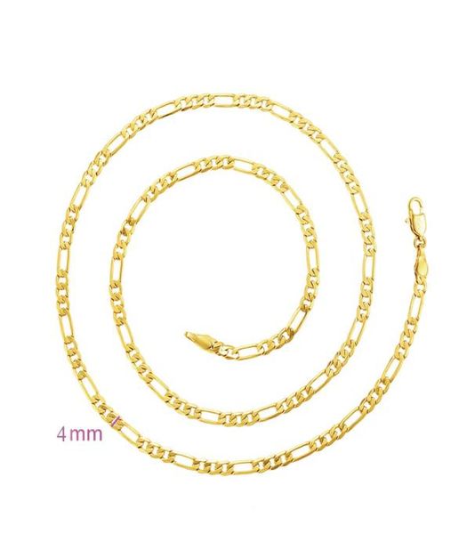 354b 50 cm x 4 mm figaro chain necklaces for men 24k gold plated fashion jewelry european style9649386, Silver
354b 50 cm x 4 mm figaro chain necklaces for men 24k gold plated fashion jewelry european style9649386, Silver