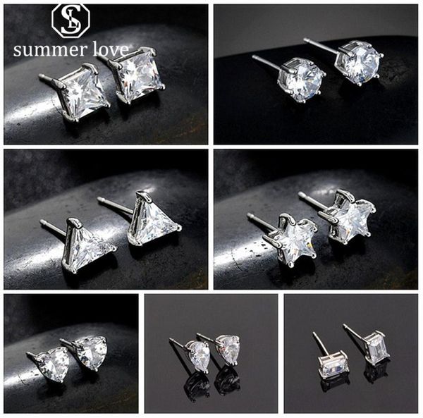 925 sterling silver cubic zirconia stud earrings for girl student heart round square star waterdrop shape a week 7 styles of small2971366, Golden;silver
925 sterling silver cubic zirconia stud earrings for girl student heart round square star waterdrop shape a week 7 styles of small2971366, Golden;silver