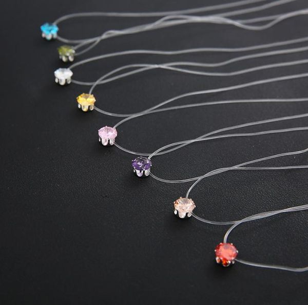 summer beach jewelry luxury fishing line crystal cubic zirconia invisible choker necklace for women8507064, Silver
summer beach jewelry luxury fishing line crystal cubic zirconia invisible choker necklace for women8507064, Silver
