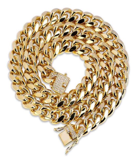 18k gold plated necklace miami cuban link chain necklace men punk stainless steel jewelry necklaces1056404, Silver
18k gold plated necklace miami cuban link chain necklace men punk stainless steel jewelry necklaces1056404, Silver