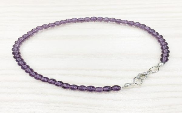 mg0141 whole natural amethyst anklet handmade purple crystal mala bead anklet 4 mm mini gemstone jewelry1141175, Black
mg0141 whole natural amethyst anklet handmade purple crystal mala bead anklet 4 mm mini gemstone jewelry1141175, Black