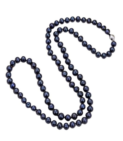 guaiguai jewelry natural black pearl classic 32quot 9mm black round pearl long necklace for women real gems stone lady fashion j6652576, Silver
guaiguai jewelry natural black pearl classic 32quot 9mm black round pearl long necklace for women real gems stone lady fashion j6652576, Silver