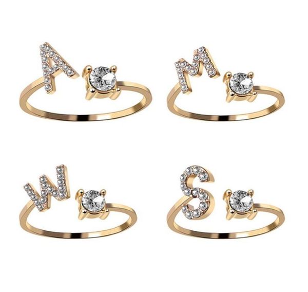 26 alphabet english letter band rings diamond gold silver adjustable ring for women girls whole6376602
26 alphabet english letter band rings diamond gold silver adjustable ring for women girls whole6376602