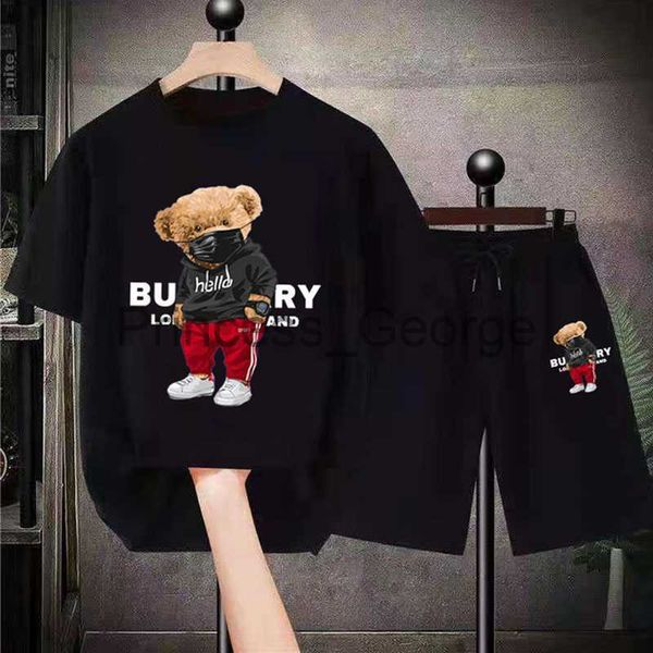 men's tracksuits korean cotton bear tshirts shorts sets mens tees luxury sports suit 2 piece women outfits streetwear summer quality tr, Gray
men's tracksuits korean cotton bear tshirts shorts sets mens tees luxury sports suit 2 piece women outfits streetwear summer quality tr, Gray