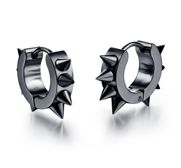 men women spikes studded 316l stainless steel punk spiky round huggie hoop earrings 1pair3514585, Golden;silver
men women spikes studded 316l stainless steel punk spiky round huggie hoop earrings 1pair3514585, Golden;silver