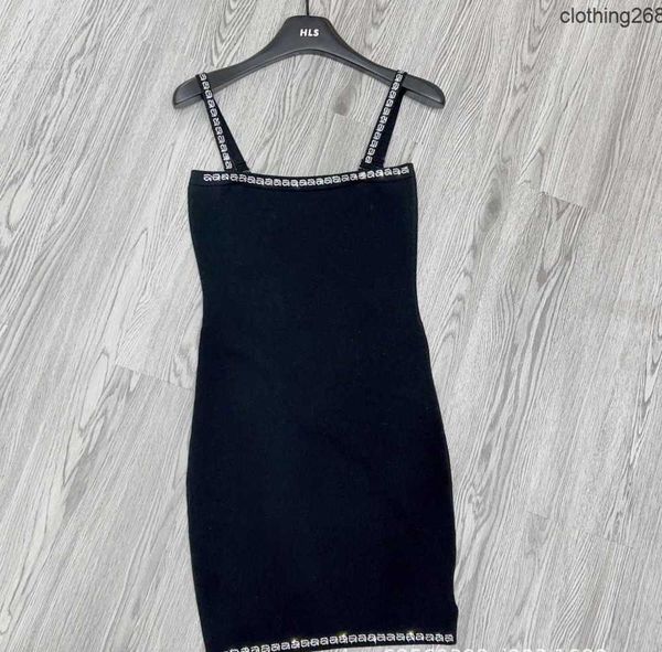 designer aw summer new diamond knitted sling wang dress with dress women's shoulder strap removable, Black;gray
designer aw summer new diamond knitted sling wang dress with dress women's shoulder strap removable, Black;gray
