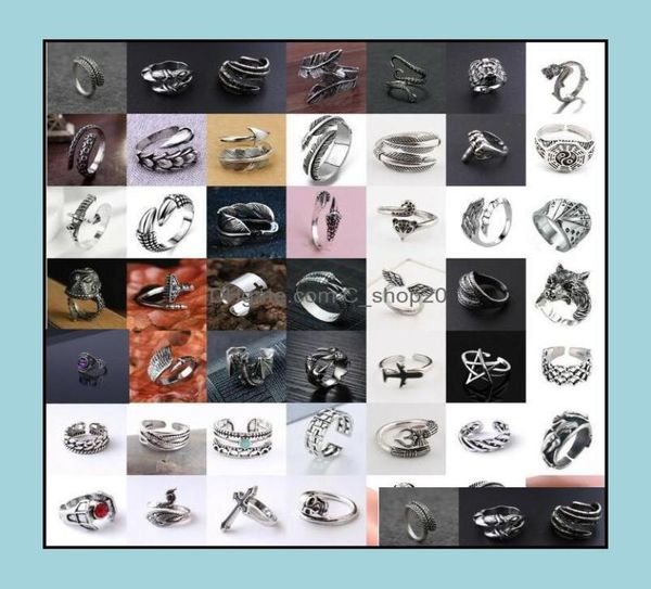 band rings jewelry 49pcslot men women retro stainless steel animal claw dragon feather adjustable ring hip hop alloy punk gifts d1547748, Silver
band rings jewelry 49pcslot men women retro stainless steel animal claw dragon feather adjustable ring hip hop alloy punk gifts d1547748, Silver