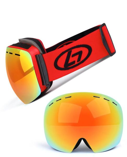 ski goggles uv400 antifog ski glasses double lens snow skiing snowboard goggles ski eyewear5948536, Black
ski goggles uv400 antifog ski glasses double lens snow skiing snowboard goggles ski eyewear5948536, Black