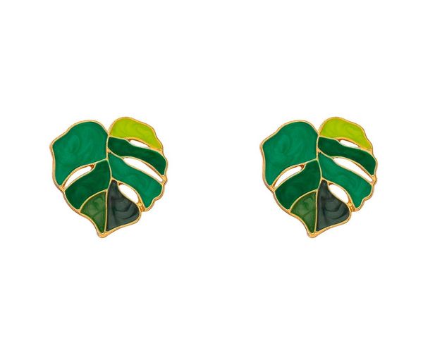 tropical plant shape green enamel leaf drop earrings monstera leaf pendant earrings for women summer party jewelry gift8488963, Golden;silver
tropical plant shape green enamel leaf drop earrings monstera leaf pendant earrings for women summer party jewelry gift8488963, Golden;silver