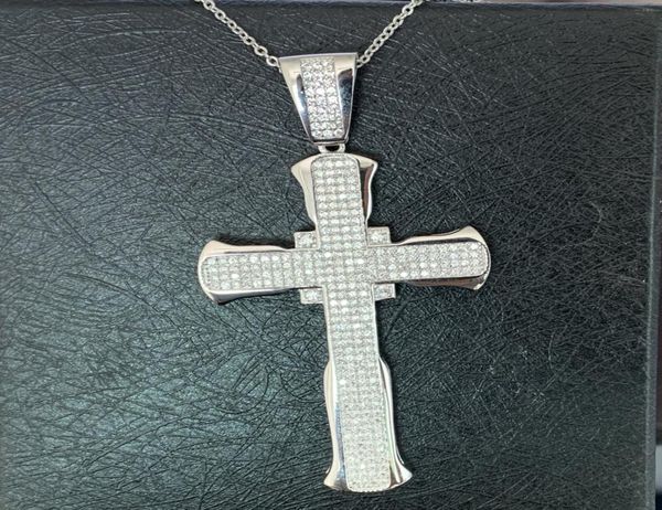 hip hop choucong new arrival luxury jewelry real 925 sterling silver cross pendant white sapphire cz diamond wedding necklace for 3331357
hip hop choucong new arrival luxury jewelry real 925 sterling silver cross pendant white sapphire cz diamond wedding necklace for 3331357