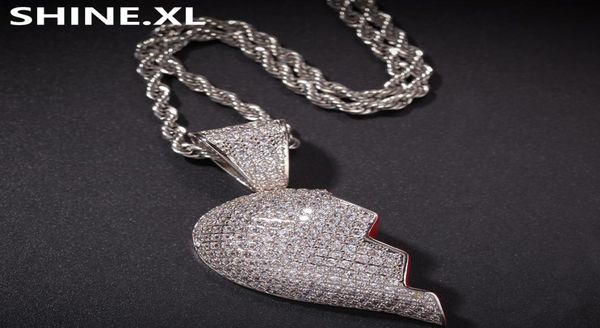 fashion broken heart iced out chain pendant necklace statement gold color cubic zircon necklace hip hop men039s jewelry gift2526748, Silver
fashion broken heart iced out chain pendant necklace statement gold color cubic zircon necklace hip hop men039s jewelry gift2526748, Silver