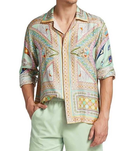casablanca 23ss new flora men designer fashion silk long sleeve shirt button down hawaiian beach style polo shirt casablanc, White;black
casablanca 23ss new flora men designer fashion silk long sleeve shirt button down hawaiian beach style polo shirt casablanc, White;black