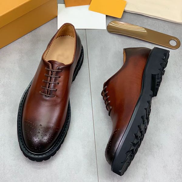 designer men's shoes spring/summer business dress perforated breathable leather shoes plemarded groom's wedding shoes are availabl, Black
designer men's shoes spring/summer business dress perforated breathable leather shoes plemarded groom's wedding shoes are availabl, Black