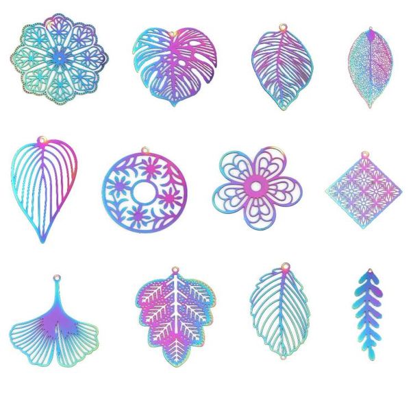 fashion jewelrycharms 10pcs stainless steel hollow leaf filigree stamping pendants leaves petal charms ab colors flower filigree j7020667, Silver
fashion jewelrycharms 10pcs stainless steel hollow leaf filigree stamping pendants leaves petal charms ab colors flower filigree j7020667, Silver