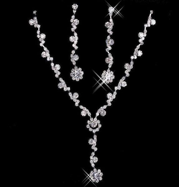 bridal charming alloy plated rhinestones crystal jewelry set necklace earrings for wedding bride bridesmaid prom party 1279596, White
bridal charming alloy plated rhinestones crystal jewelry set necklace earrings for wedding bride bridesmaid prom party 1279596, White