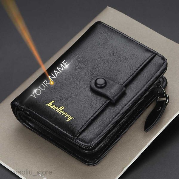 money clips baellerry men wallets name engraving card holder zipper men purse solid coin pocket male pursehkd230627, Black
money clips baellerry men wallets name engraving card holder zipper men purse solid coin pocket male pursehkd230627, Black