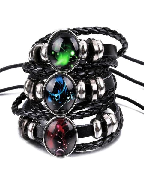 new fashion braided leather bracelet bangles chain 12 constellations bracelets men casual personality zodiac signs jewelry accesso5358333, Black
new fashion braided leather bracelet bangles chain 12 constellations bracelets men casual personality zodiac signs jewelry accesso5358333, Black