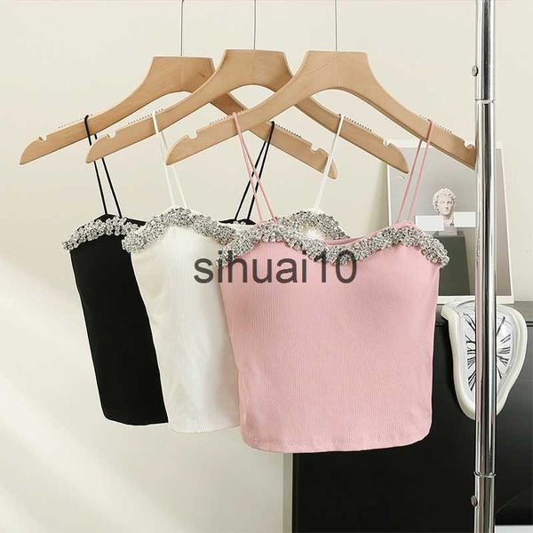 women's t-shirt summer basic crop women patched fake diamonds padded soft velour tanks sleeveless tee camisole with bra j230627, White
women's t-shirt summer basic crop women patched fake diamonds padded soft velour tanks sleeveless tee camisole with bra j230627, White