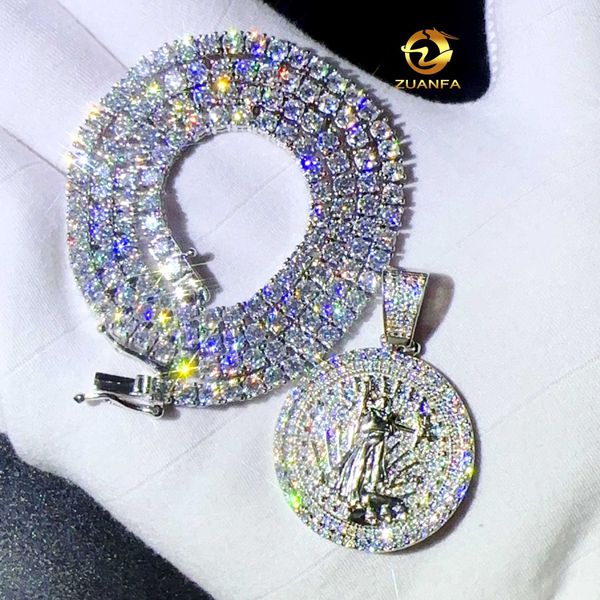 zuanfa iced out jewelry 925 silver lab diamond hip hop pendants vvs moissaite necklace liberty pendants with gra certificate
zuanfa iced out jewelry 925 silver lab diamond hip hop pendants vvs moissaite necklace liberty pendants with gra certificate