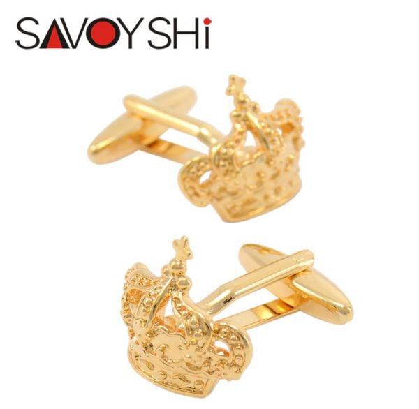 savoyshi luxury goldcolor crown cufflinks for mens shirt brand cuff bottons cufflinks wedding fashion men jewelry1804123, Silver
savoyshi luxury goldcolor crown cufflinks for mens shirt brand cuff bottons cufflinks wedding fashion men jewelry1804123, Silver