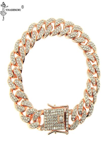 slink miami 12mm rose gold cuban bracelet pink rhinestone alloy frozen hip hop fashion punk necklace jewelry2421160, Black
slink miami 12mm rose gold cuban bracelet pink rhinestone alloy frozen hip hop fashion punk necklace jewelry2421160, Black