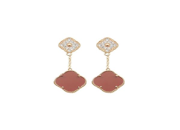 12 mixed styles women luxury designer stud double fourleaf flowers full diamonds fashion earrings titanium steel logo1886008, Golden;silver
12 mixed styles women luxury designer stud double fourleaf flowers full diamonds fashion earrings titanium steel logo1886008, Golden;silver