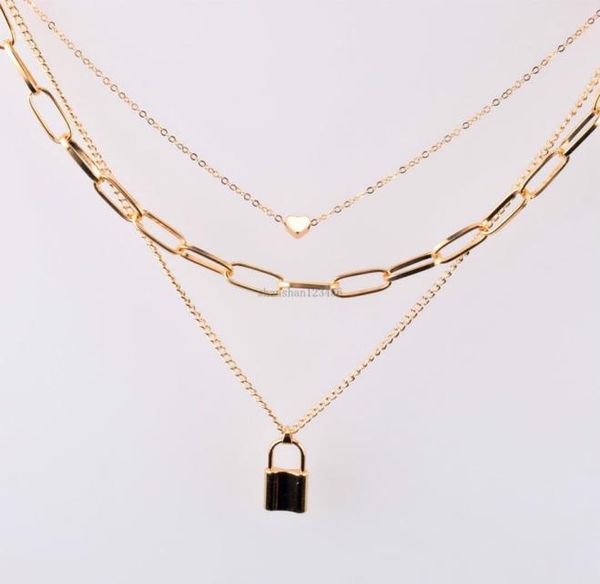 fashion lock heart necklace chokers silver gold chains multi layer wrap collar necklaces women hip hop fashion jewelry will and sa7459180 
fashion lock heart necklace chokers silver gold chains multi layer wrap collar necklaces women hip hop fashion jewelry will and sa7459180