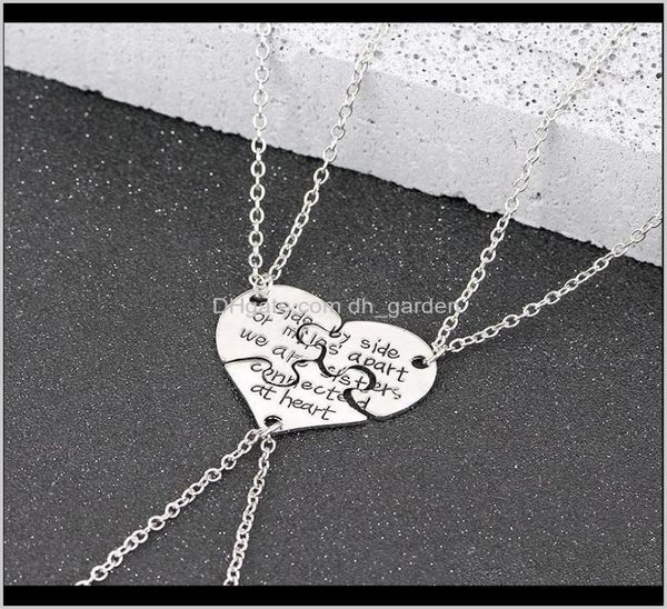 pendant pendants jewelry drop delivery 2021 3 piece broken friends necklaces carved by side or miles apart we are sisters connecte4281525, Silver
pendant pendants jewelry drop delivery 2021 3 piece broken friends necklaces carved by side or miles apart we are sisters connecte4281525, Silver