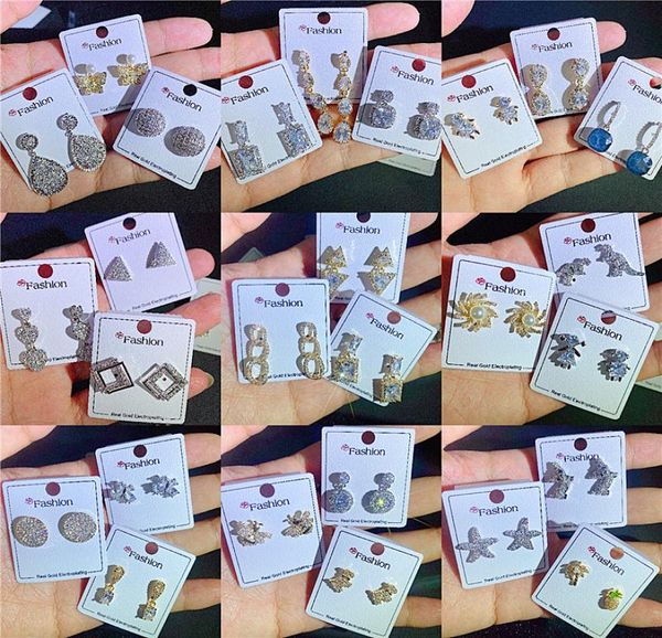 women studs earrings animal butterfly bee heart fruit star triangle design stud fashion rhinestone real gold plated drop earring c4378845, Golden;silver
women studs earrings animal butterfly bee heart fruit star triangle design stud fashion rhinestone real gold plated drop earring c4378845, Golden;silver