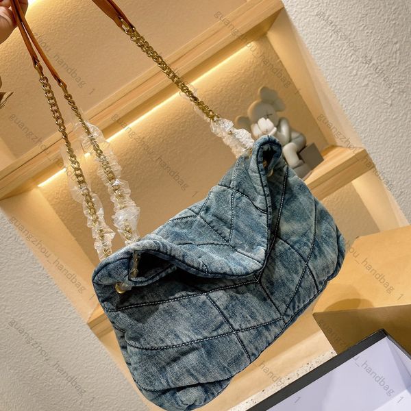 puffer shoulder bag small chain bag quilted vintage denim handbag designer bags women lou lou bag crossbody wallet purse handbags with box 
puffer shoulder bag small chain bag quilted vintage denim handbag designer bags women lou lou bag crossbody wallet purse handbags with box