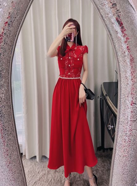 auths elf portrait red traditional chinese marriage lace dress long skirt chinoiserie knee length dress delivery belt, Black;gray
auths elf portrait red traditional chinese marriage lace dress long skirt chinoiserie knee length dress delivery belt, Black;gray