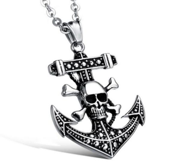 gothic punk skull pirate ships anchor necklace pendant fashion copper chain titanium steel chains choker hip hop accessories gift3086453, Silver
gothic punk skull pirate ships anchor necklace pendant fashion copper chain titanium steel chains choker hip hop accessories gift3086453, Silver