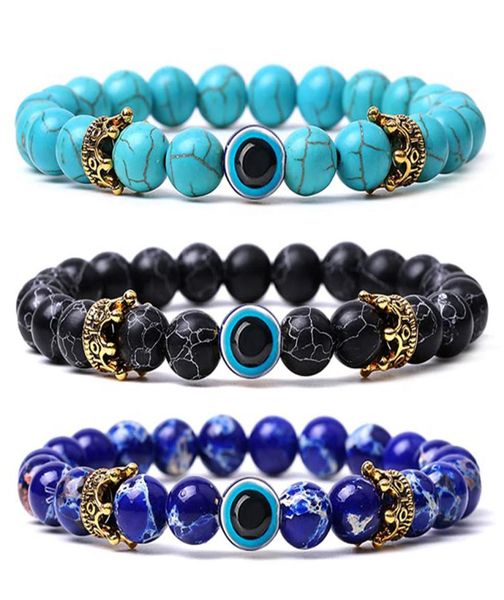 evil eye natural stone beaded strands bracelet designer jewelry gold crown white turquoise tiger eyes hematite for men women lover9294729, Black
evil eye natural stone beaded strands bracelet designer jewelry gold crown white turquoise tiger eyes hematite for men women lover9294729, Black