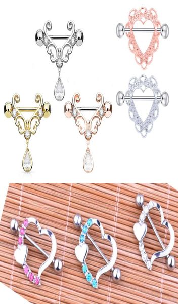 4 style mixed color nipple piercing fashion body piercing heartshaped zircon nipple piercing rings body jewelry for women girls1953566, Silver
4 style mixed color nipple piercing fashion body piercing heartshaped zircon nipple piercing rings body jewelry for women girls1953566, Silver