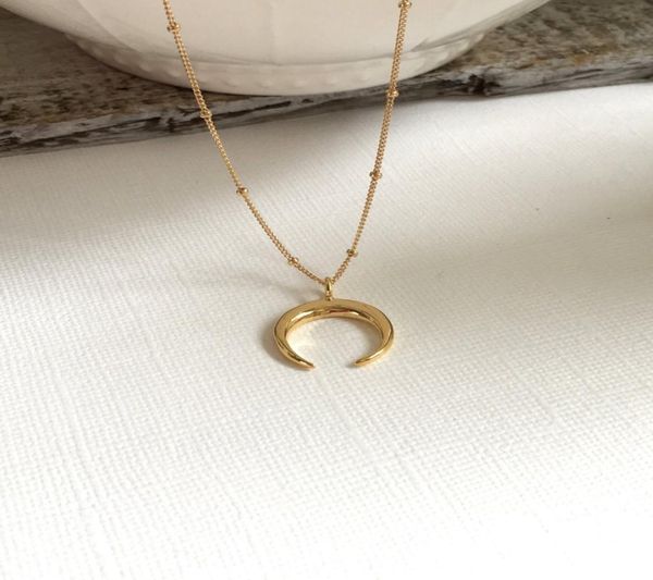 new gold horn necklace maxi long crescent moon necklace double horn necklace for women charm jewelry7597613, Silver
new gold horn necklace maxi long crescent moon necklace double horn necklace for women charm jewelry7597613, Silver