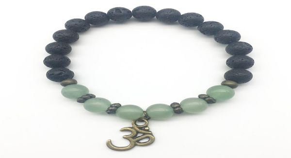 sn1311 trendy mens green aventurine bracelet natural lava stone bracelet balance ohm charm bracelet jewelry whole7322666, Black
sn1311 trendy mens green aventurine bracelet natural lava stone bracelet balance ohm charm bracelet jewelry whole7322666, Black