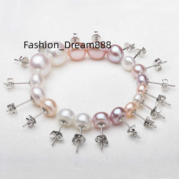 certified 6-12mm freshwater pearl ear studs 925 printed pearl earrings natural genuine white pink purple three-color mixed batch, Golden
certified 6-12mm freshwater pearl ear studs 925 printed pearl earrings natural genuine white pink purple three-color mixed batch, Golden
