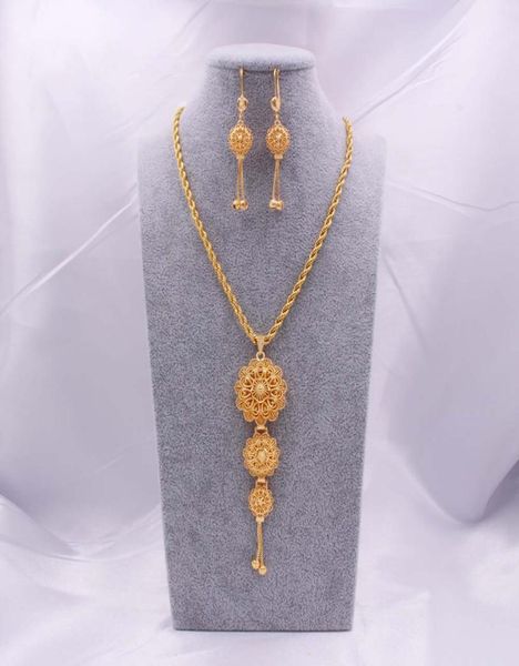 jewelry sets 18k ethiopian gold arabia necklace pendant earring for women indian dubai african wedding party bridal gifts set1678552, Silver
jewelry sets 18k ethiopian gold arabia necklace pendant earring for women indian dubai african wedding party bridal gifts set1678552, Silver