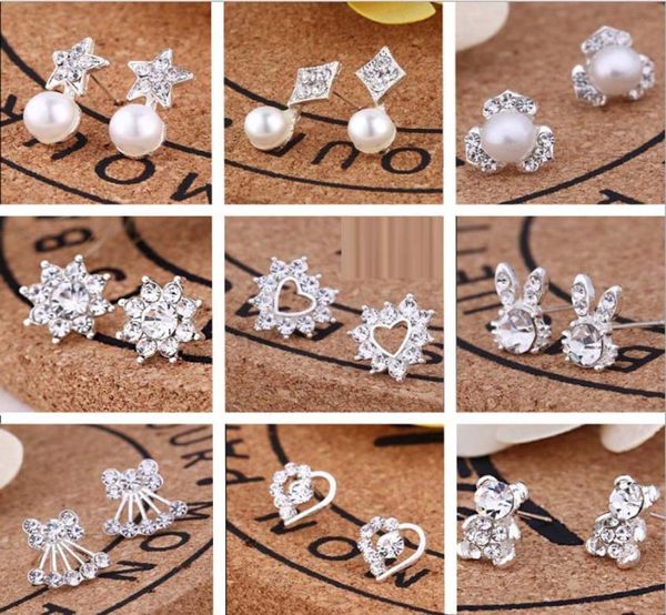 300pairs women girl elegant charming crystal pearl earrings wedding jewelry personality silver color ear stud gift ship9191542, Golden
300pairs women girl elegant charming crystal pearl earrings wedding jewelry personality silver color ear stud gift ship9191542, Golden