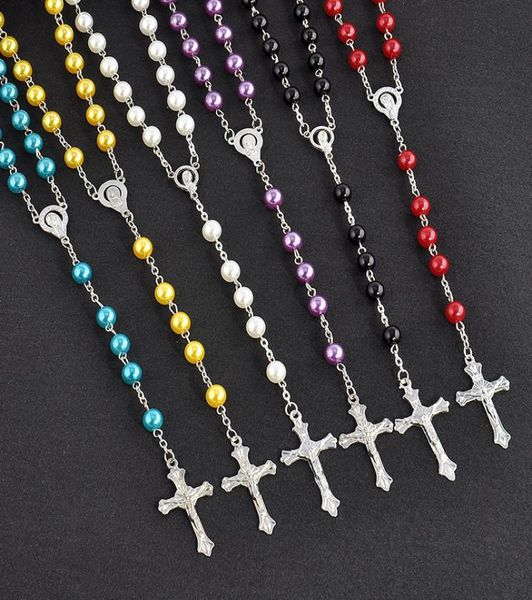 multi colors rosary cross necklace catholic religious jewelry imitation pearl beads pendants necklace whole drop 9821726, Silver
multi colors rosary cross necklace catholic religious jewelry imitation pearl beads pendants necklace whole drop 9821726, Silver