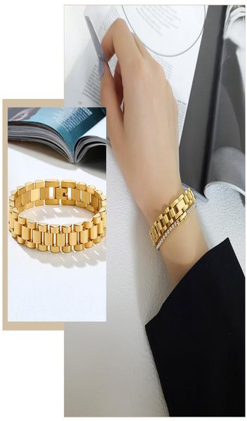 chunky gold color metal chain bracelets for women female party jewelry stainless steel wristband gifts for her accessory 708quot4259715, Black
chunky gold color metal chain bracelets for women female party jewelry stainless steel wristband gifts for her accessory 708quot4259715, Black
