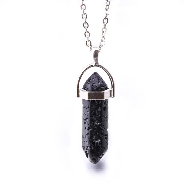 black lava stone hexagon prism pendant diy aromatherapy essential oil perfume diffuser pendant with 50cm stainless steel chain nec5394510, Silver
black lava stone hexagon prism pendant diy aromatherapy essential oil perfume diffuser pendant with 50cm stainless steel chain nec5394510, Silver