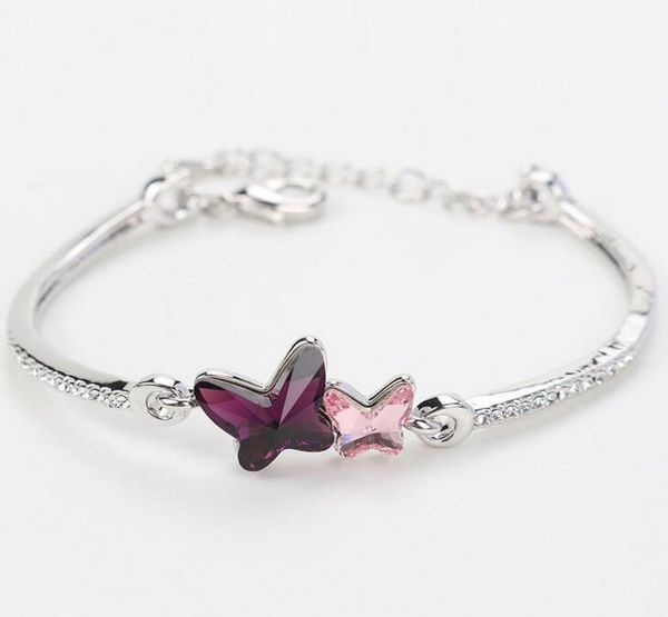 delicate women crystal bracelet plating two butterflies pendant bracelets for girl nice gift multi style whole ship4169520, Golden;silver
delicate women crystal bracelet plating two butterflies pendant bracelets for girl nice gift multi style whole ship4169520, Golden;silver