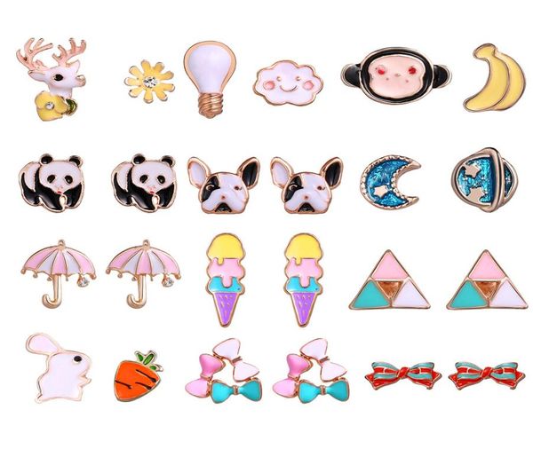 bulldog panda rabbit monkey animal cartoon stud earrings creative retro lovely sweet fruits dripping oil studs 12pairslot accpet 1095587, Golden;silver
bulldog panda rabbit monkey animal cartoon stud earrings creative retro lovely sweet fruits dripping oil studs 12pairslot accpet 1095587, Golden;silver