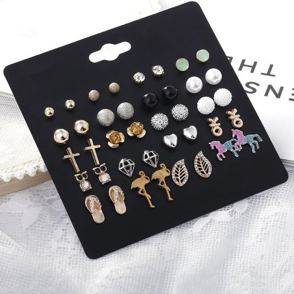 fashion lovely animal size pearl combination ear studs female cross border unicorn diamond pierced earrings set accessories whol3902168, Golden;silver
fashion lovely animal size pearl combination ear studs female cross border unicorn diamond pierced earrings set accessories whol3902168, Golden;silver