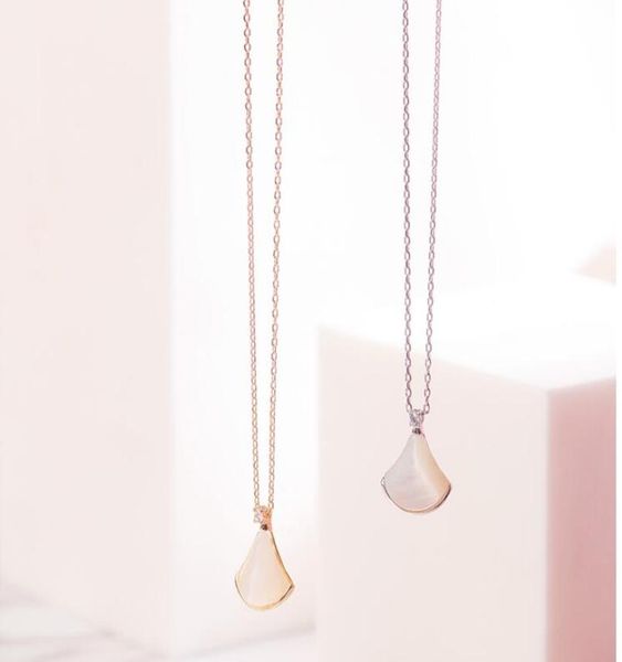 fanshaped skirt s925 silver necklace clavicle chain female tide net white motherofpearl niche design pendant tanabata gift9877629, Red;brown
fanshaped skirt s925 silver necklace clavicle chain female tide net white motherofpearl niche design pendant tanabata gift9877629, Red;brown