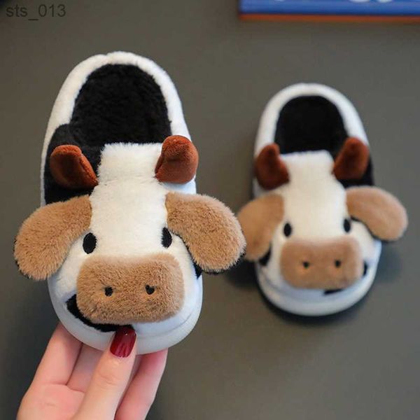 upgrate cute animal slipper kids girls kawaii fluffy winter warm slippers children cartoon milk cow house slippers funny shoes l230518, Black;grey
upgrate cute animal slipper kids girls kawaii fluffy winter warm slippers children cartoon milk cow house slippers funny shoes l230518, Black;grey